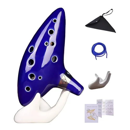 Flauta musical Ocarina C Vessel 12 Ocarina Zelda com cor verde