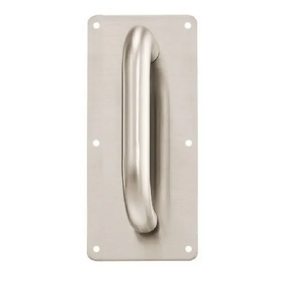 Manija Fija Con Placa Inox 100x300x1.2 Ciega