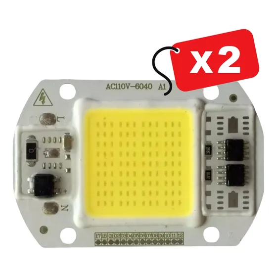 Chip Led 50w Smd Directo A 110v Para Reflectores