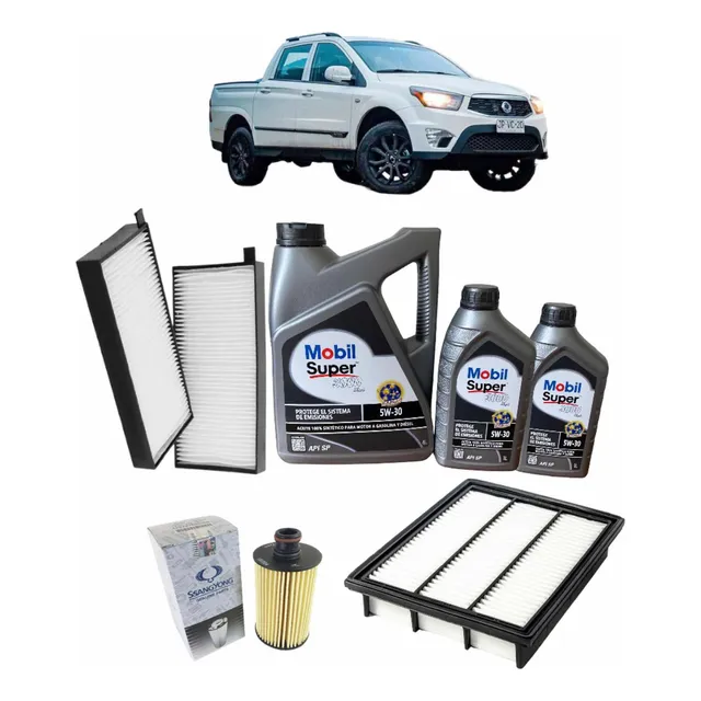 Kit Mantención Actyon Sports Ssangyong 5w30 Aceite Filtros