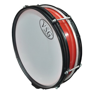 Redoblante 12 Vsg Chato Pintado De Metal Rojo Redoblante 12 Vsg Chato Pintado De Metal Rojo