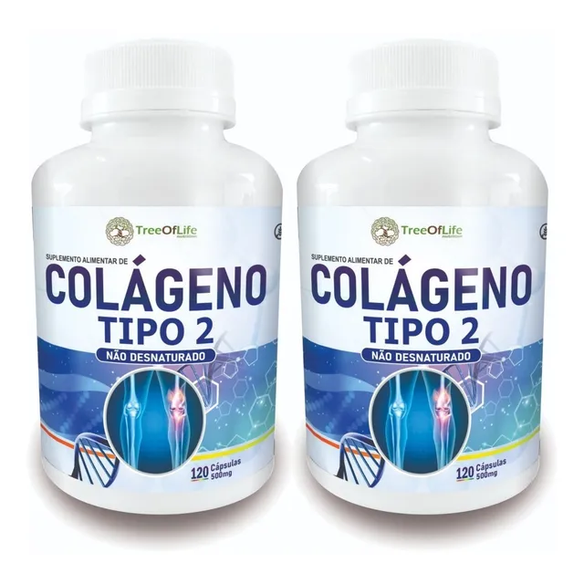 2x Colágeno Uc Ii Tipo 2 Puro 40mg 240 Cápsulas
