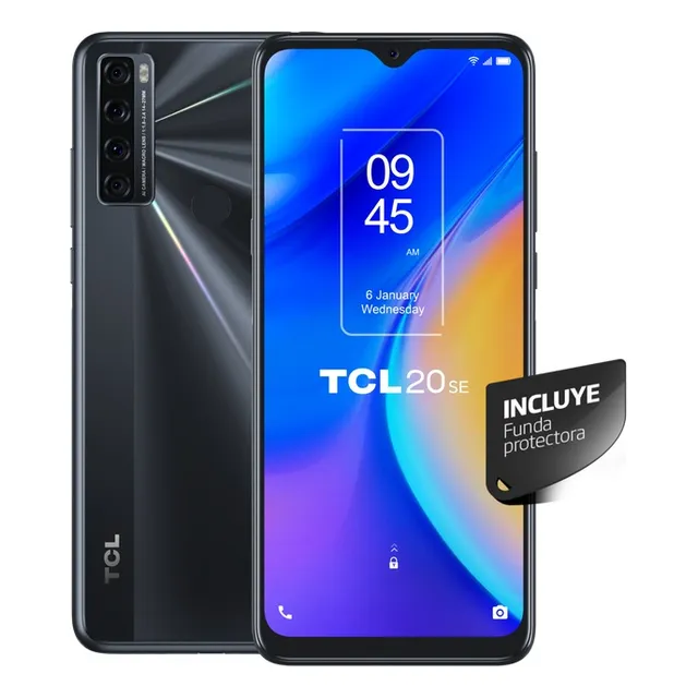 Celular Tcl 20 Se 256gb 6gb Ram 6,8'' Ips Lcd Liberado Gris - Excelente (Reacondicionado)