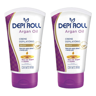 Depilatorio Depiroll Creme Buço 50g Oleo De Argan- Kit C/2un Depilatorio Depiroll Creme Buço 50g Oleo De Argan- Kit C/2un