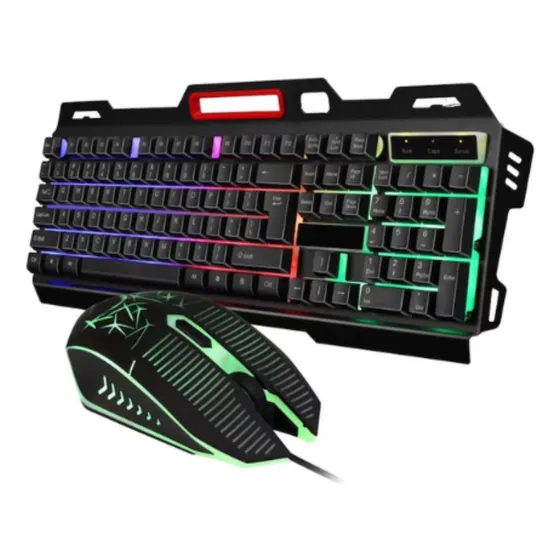 Kit Teclado E Mouse Gamer Luminoso Goldenultra 198