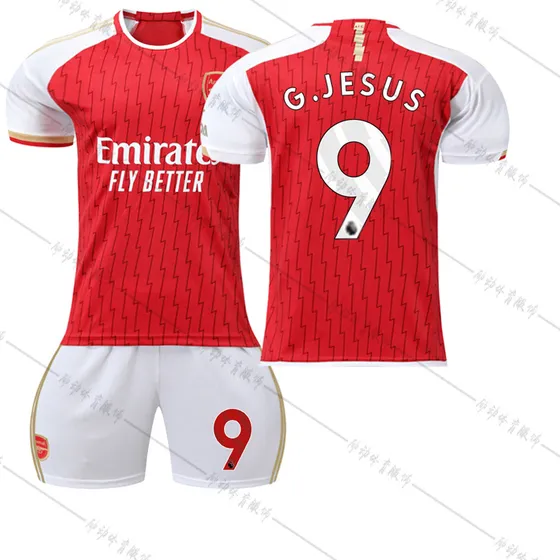 Kit De Fútbol Arsenal Local N.° 7 Saka, N.° Jesus