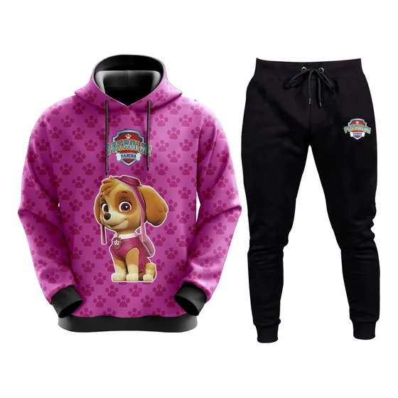 Conjunto Moletom Patrulha Canina Infantil Escolha Personagem