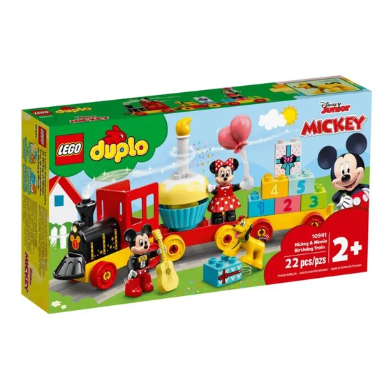 Lego Duplo: Tren De Cumpleaños Mickey Y Minnie Cantidad de piezas 22
