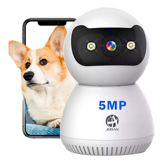 Cámara De Vigilancia Interior Jooan Wifi 5mp 360° Con Alarma Cámara De Vigilancia Interior Jooan Wifi 5mp 360° Con Alarma