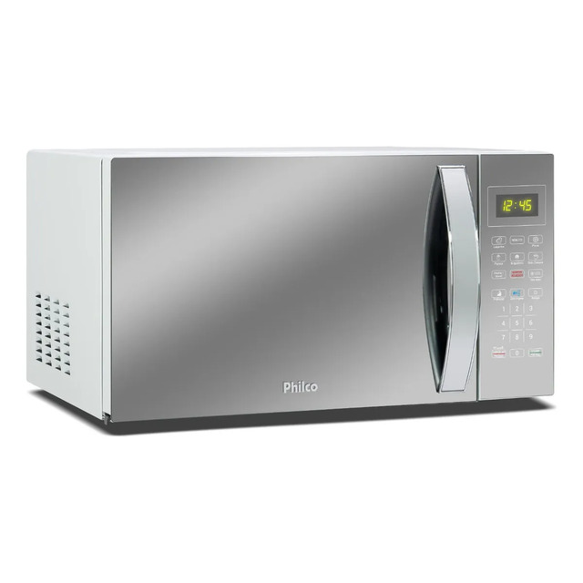 Micro-ondas Philco Pmo30e Easy Clean, 28 Litros, 1100 W, Cor Prata E Branco 127v Micro-ondas Philco Pmo30e Easy Clean, 28 Litros, 1100 W, Cor Prata E Branco 127v