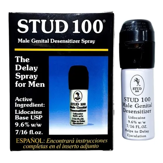 Stud 100 Retardante Masculino Eficaz Contiene Lidocaina 12ml