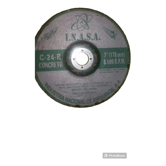 Disco Desbaste Concreto  7   I.n.a.s.a.