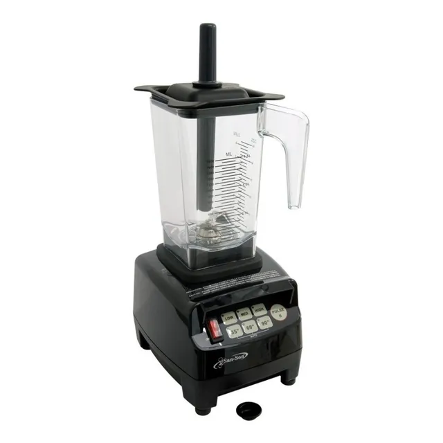 Licuadora industrial San-Son Ice Smart 2 L negra con vaso de plástico