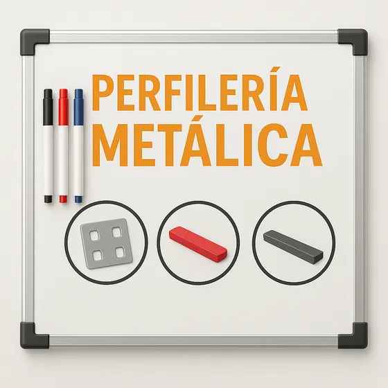 Pizarra Blanca 40x60cm +2 Marcadores Y  Accesorios Gratis