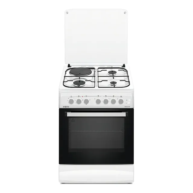 Cocina Enxuta Combinada Horno Electrico 3 Gas 1 Disco 5646w Color Blanco