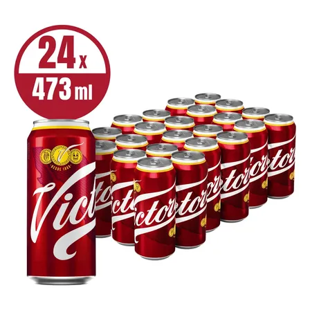 Cerveza Obscura Victoria 1 Pack De 24 Latónes 473ml C/u