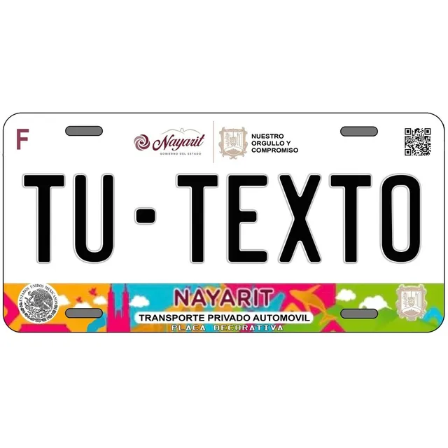 Placas Para Auto Personalizadas Nayarit 2022