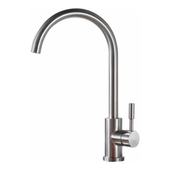 Grifo Lavabo Para Baño Cocina Acero Inoxidable Caño 360 Agua
