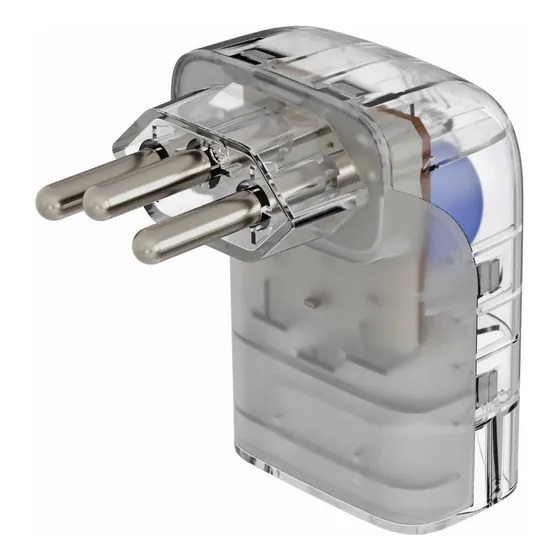 Protetor de Surtos e Raios iCLAMPER Pocket 3 Pinos DPS Tomada 10 Amperes Transparente
