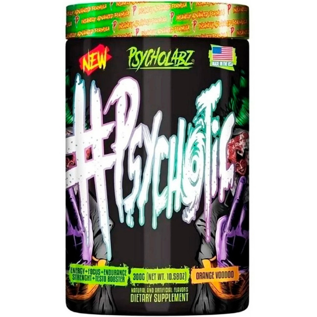 Psychotic Black 300g - Psycholabz Sabor Orange Voodoo Psychotic Black 300g - Psycholabz Sabor Orange Voodoo