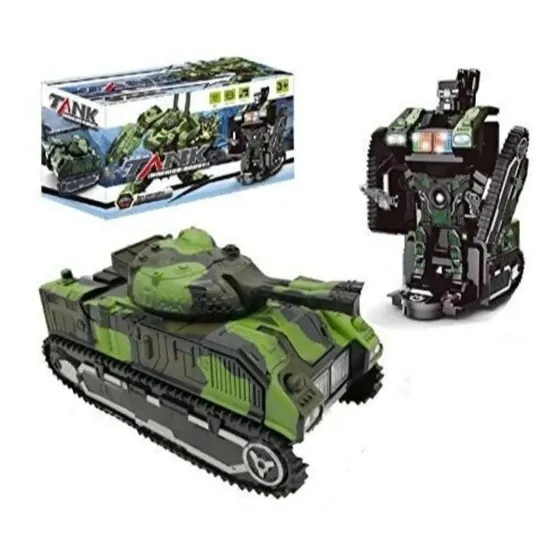 Robot Transformable Tanque Luces Sonido Movimientos Regalo 