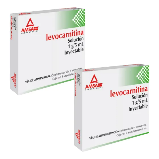 Levocarnitina Inyectable 1 G / 5 Ml Pack Con 10 Ampolletas