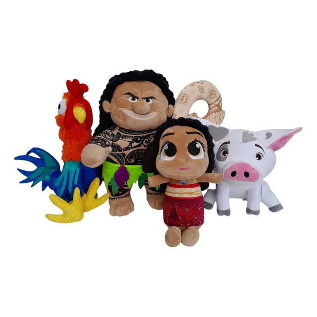 Colección Moana 25 A 45 Cm Maui, Gallo Hei Hei Y Cerdito Pua