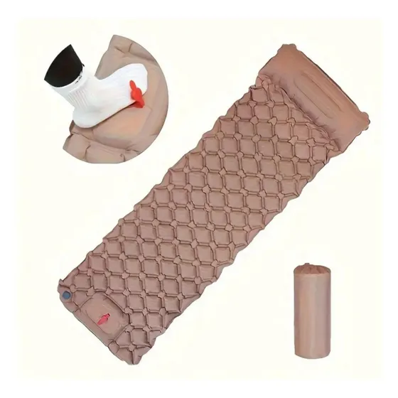 Colchoneta Inflable Ultraligera Con Bomba Inflado Integrada