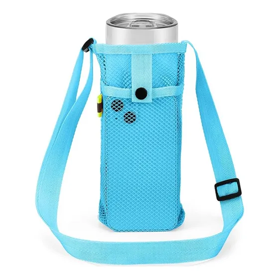 Funda Para Botellas Con Correa Y Bolsillo Porta Celulares