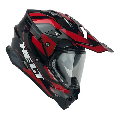 Capacete para moto off-road Helt Cross Cross Vision laranja