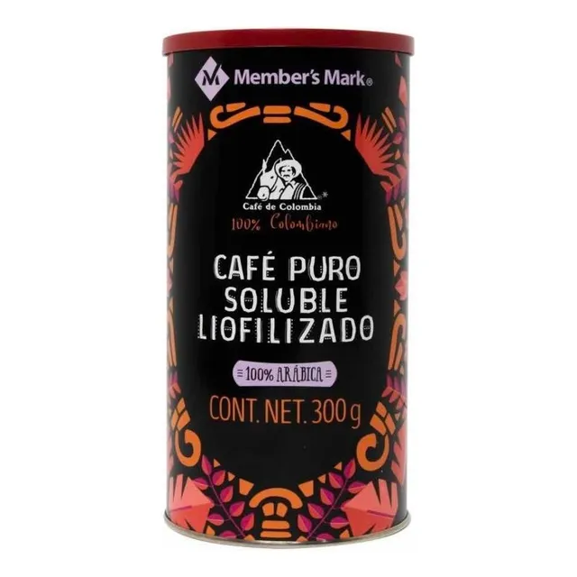 Café Soluble 300gr Colombiano Tostado Members Mark