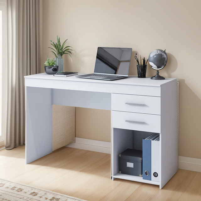 Mesa Para Estudo Com 2 Gavetas Mobihome Premium Mesa Para Estudo Com 2 Gavetas Mobihome Premium