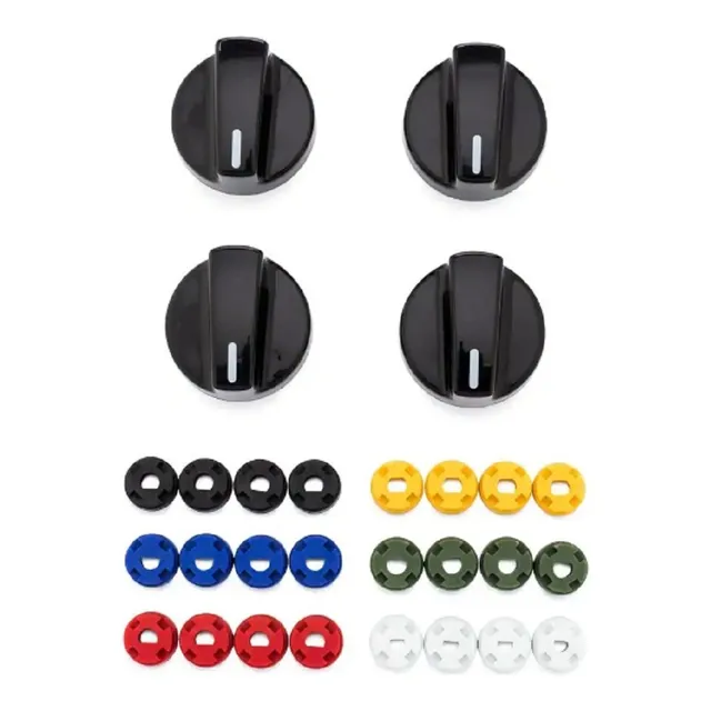Kit 4 Perillas Universal Cocina Negra Calidad Usa