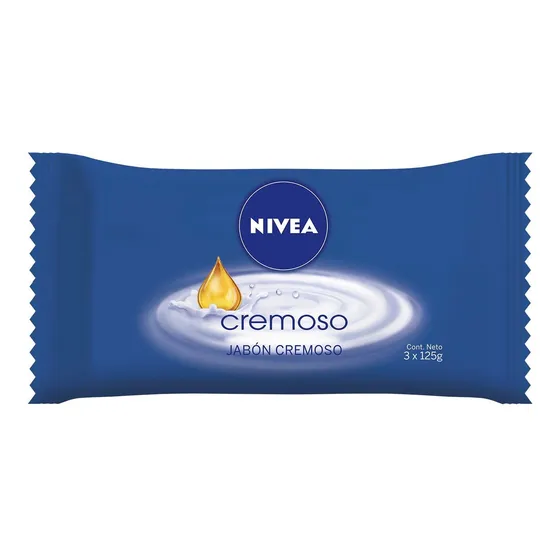 Jabon Nivea Cremoso 125 Gr 3 Unidades