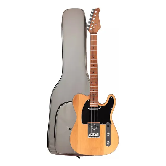 Guitarra Telecaster Benson Hardy 904 Natural Nbk Com Bag Orientação Da Mão Destro