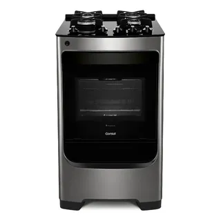 FogĂŁo Consul 4 Bocas Cor Inox Com Mesa De Vidro E Grade De F FogĂŁo Consul 4 Bocas Cor Inox Com Mesa De Vidro E Grade De F