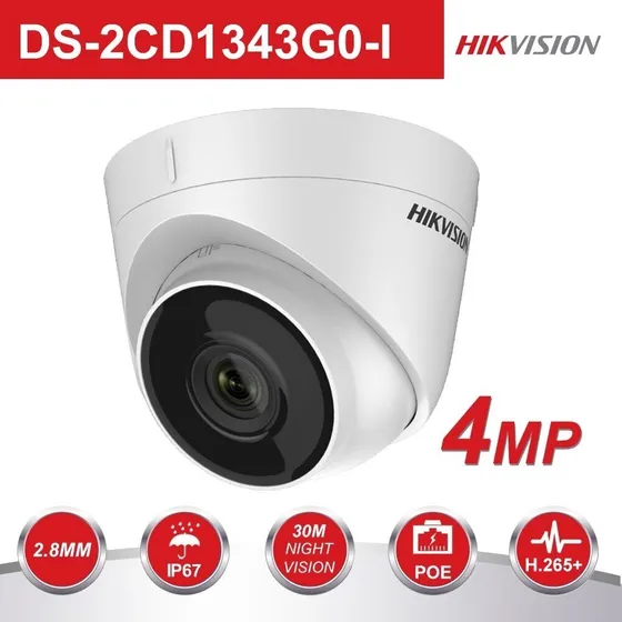 Camara Domo Ip 144p 4mp 2.8m Poe Metal-plastica