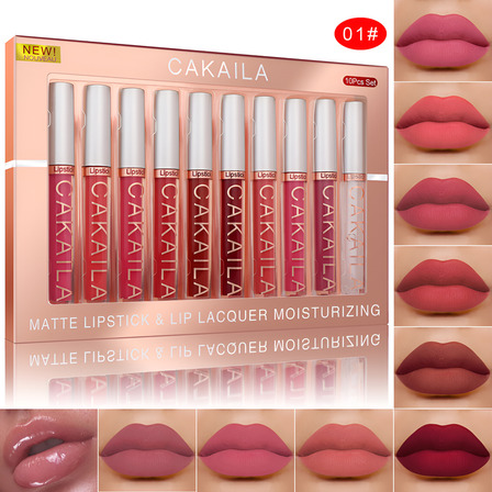 Set Cakaila 10 Pzs De Brillos Labiales Impermeables Set Cakaila 10 Pzs De Brillos Labiales Impermeables