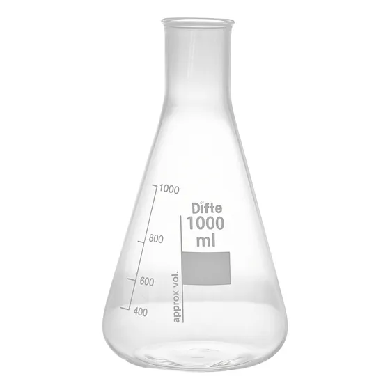 Matraz Erlenmeyer Borosilicato  Graduado De 1000ml.