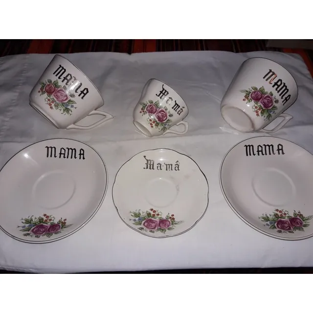 Tazas De Cerámica Día De Las Madres 3 Juegos 30 Verdes 
