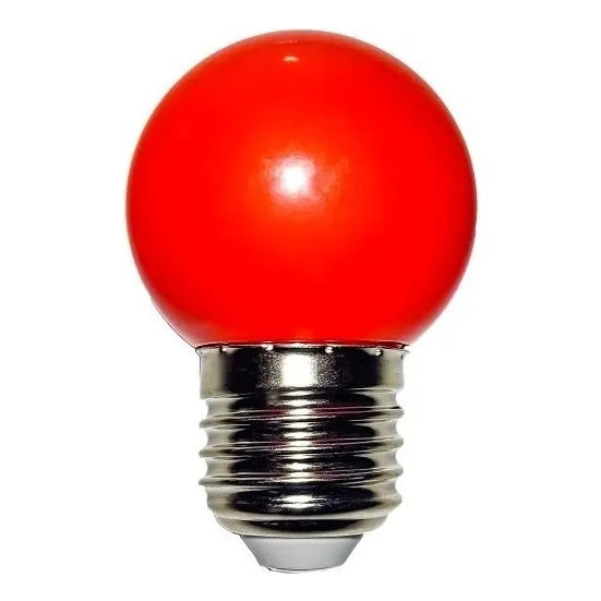 Lampadas Bolinhas Led 1w Colorida 127V Abajur Festa Luz Vermelho 127V