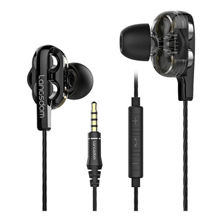 Audífonos Alambricos 3.5 In-ear Langsdom D4c Black Audífonos Alambricos 3.5 In-ear Langsdom D4c Black