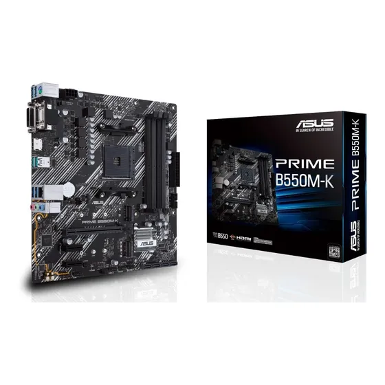 Motherboard Asus Prime B550m-k Amd Ddr4 Ryzen B550 - Acuario