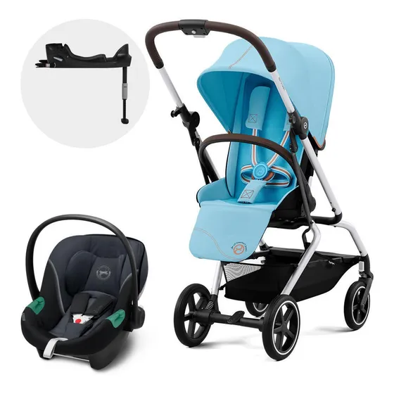 Coche Travel System Eezy S Twist Plus Slv B.blue + Aton S2 +