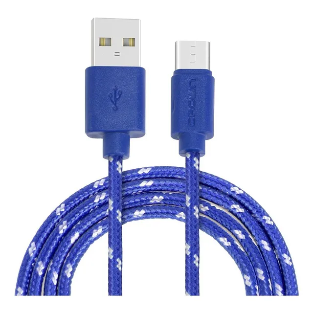 Cable Usb Tipo C Carga Rápida 1m Crown Cmcu-3042c- Tvirtual
