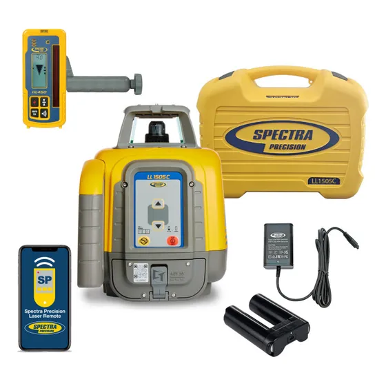 Nivel Rotarorio Ll-1505c-4 Receptor Hl450 Spectra Precision