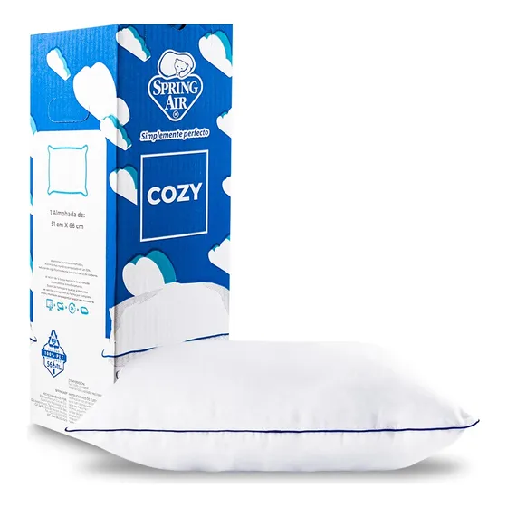 Spring Air® Almohada En Caja Cozy Estandar, Semi Firme Sp Color Blanco