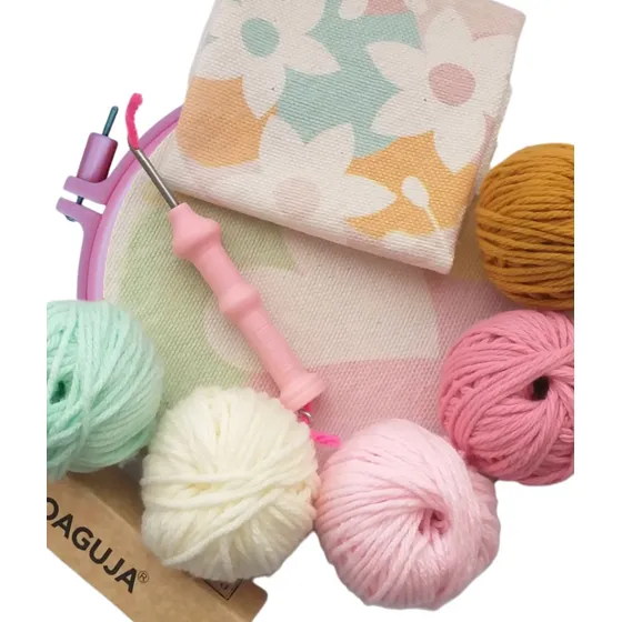 Kit  De Bordado Aguja Magica Punch Needle 