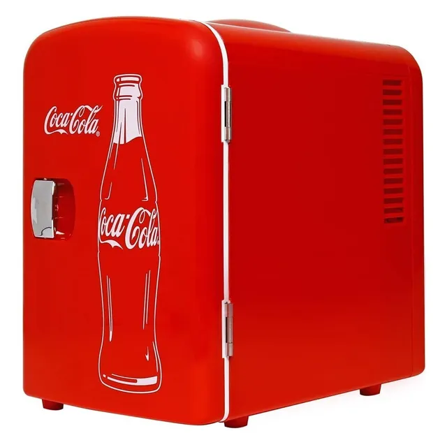 Refrigerador frigobar Coca-Cola KWC-4C color rojo con capacidad de 4L 127V