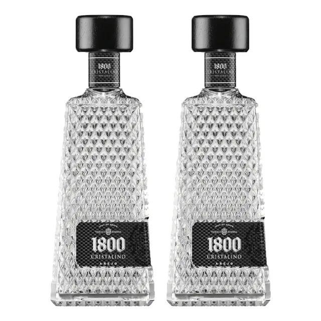 2 Tequila 1800 Cristalino 700 Ml